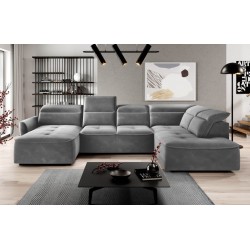 Minkštas kampas MURILLO-XL su elektrine funkcija (Whisper-17) K - TEIRAUTIS